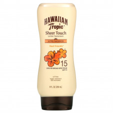 Hawaiian Tropic, Sheer Touch, Ultra Radiance, солнцезащитный лосьон с SPF 15, 236 мл