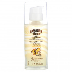 Hawaiian Tropic, Silk Hydration, Weightless Face, невесомый солнцезащитный лосьон для лица без масел, SPF 30, 50 мл