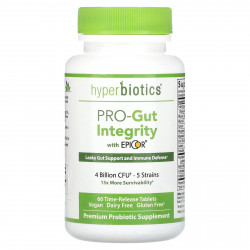 Hyperbiotics, Pro-Gut Integrity, средство для поддержки кишечника с Epicor, 60 таблеток с отсроченным высвобождением