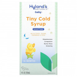 Hyland's Naturals, Baby, детский сироп от простуды, для приема на ночь, для детей от 6 месяцев и старше, 118 мл (4 жидких унции)