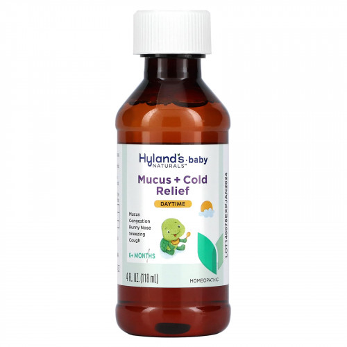 Hyland's Naturals, для детей, муколитическое и противопростудное средство, для дневного применения, от 6 месяцев, 118 мл (4 жидк. унции)