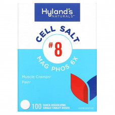 Hyland's Naturals, Cell Salt # 8, Mag Phos 6X, 100 быстрорастворимых таблеток