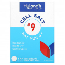 Hyland's Naturals, Cell Salt No 9, 100 быстрорастворимых отдельных таблеток