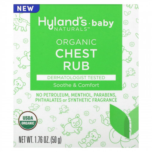 Hyland's Naturals, Baby, органическое средство для груди, 50 г (1,76 унции)