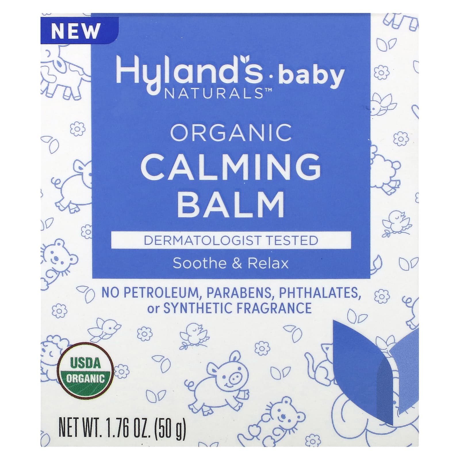 Hyland's Naturals, Детский, органический успокаивающий бальзам, 50 г (1,76 унции)