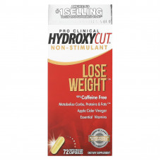 Hydroxycut, Pro Clinical Hydroxycut, добавка для похудения без стимуляторов, 72 быстрорастворимые капсулы