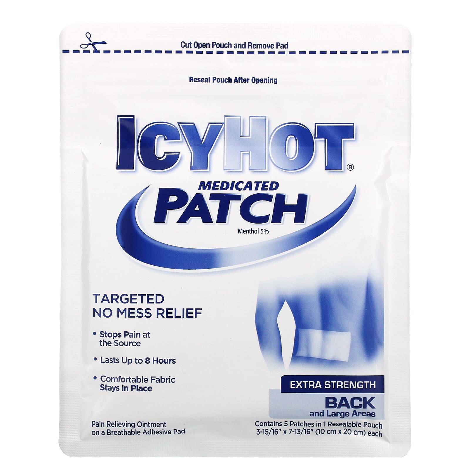 Icy Hot, Оригинальные болеутоляющие, большие, 5 штук