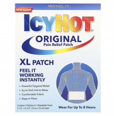 Icy Hot, оригинальный обезболивающий патч, размер XL, 3 шт.
