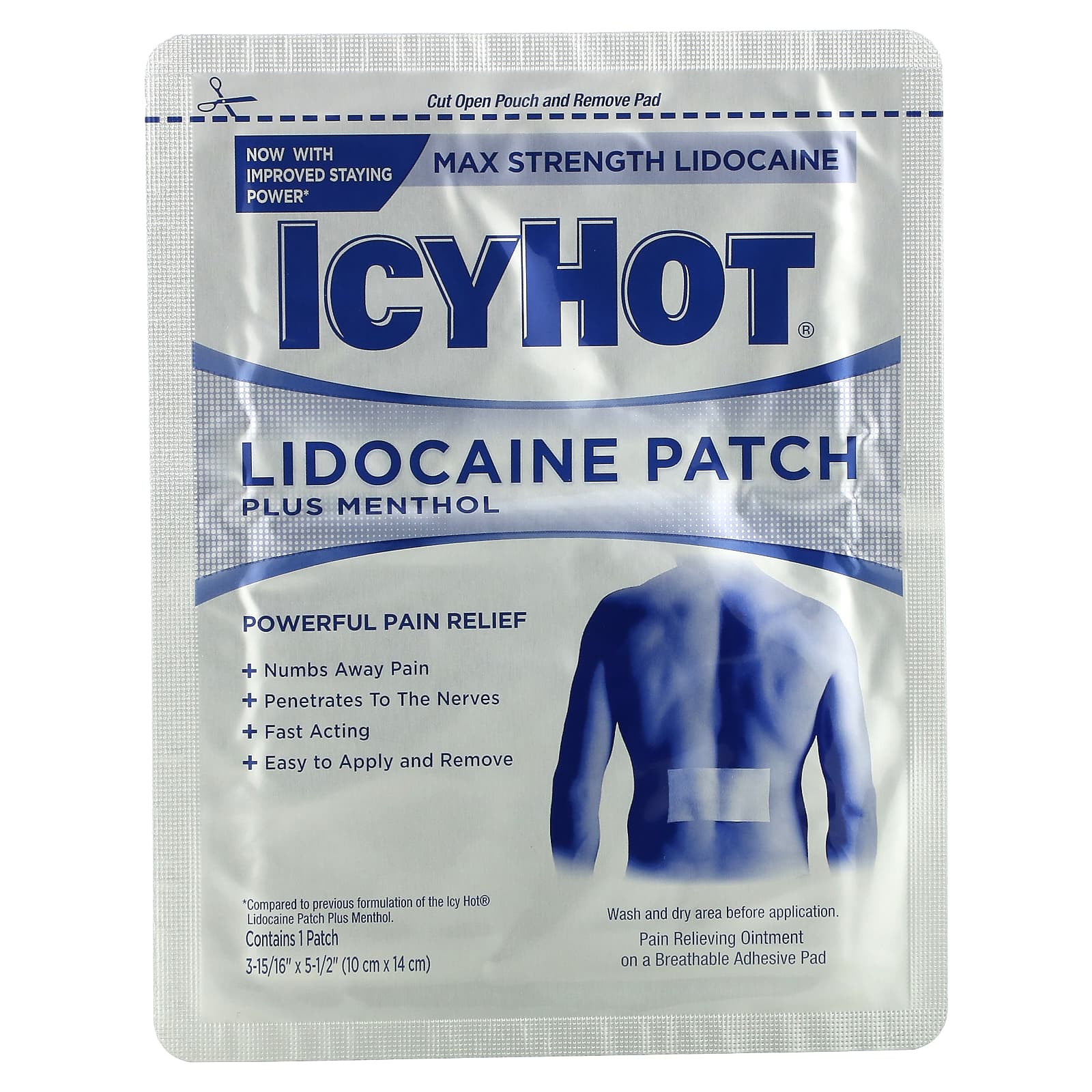 Icy Hot, Max, обезболивающие с лидокаином, 5 штук