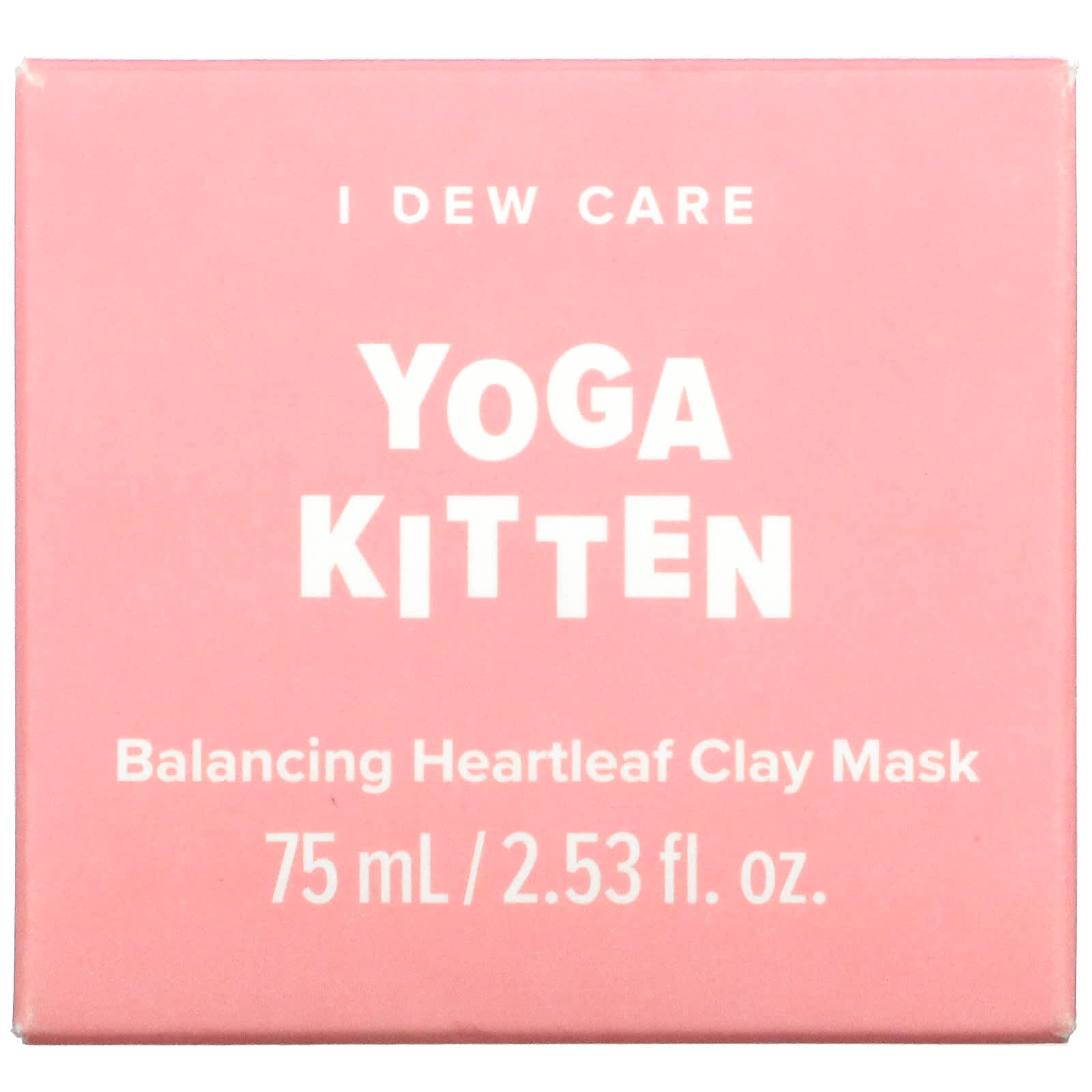 I Dew Care, Yoga Kitten, глиняная маска с баданом для восстановления баланса кожи, 75 мл (2,53 жидк. унции)