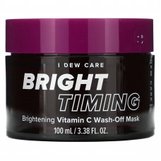 I Dew Care, Bright Timing, осветляющая смываемая маска с витамином C, 100 мл (3,38 жидк. Унции)