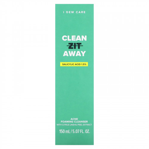 I Dew Care, Clean Zit Away, пенящееся очищающее средство от акне, 150 мл (5,07 жидк. Унции)
