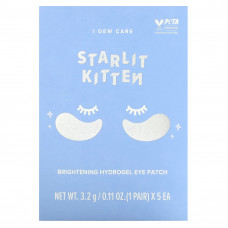 I Dew Care, Starlit Kitten, гидрогелевые осветляющие патчи для глаз, 5 пар по 3,2 г (0,11 унции)