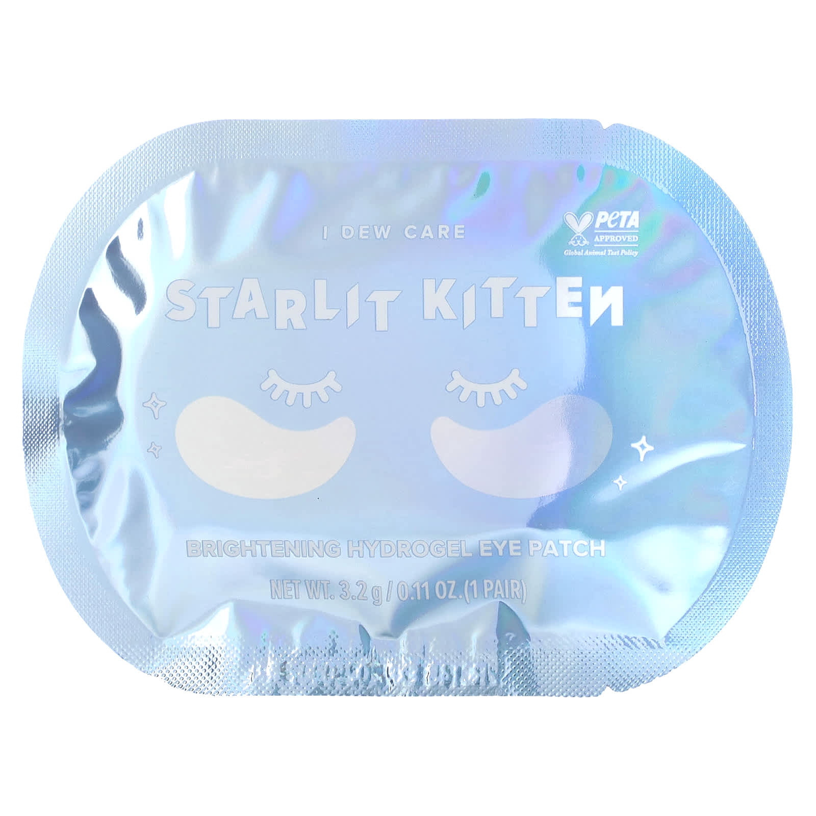 I Dew Care, Starlit Kitten, гидрогелевые осветляющие патчи для глаз, 5 пар по 3,2 г (0,11 унции)