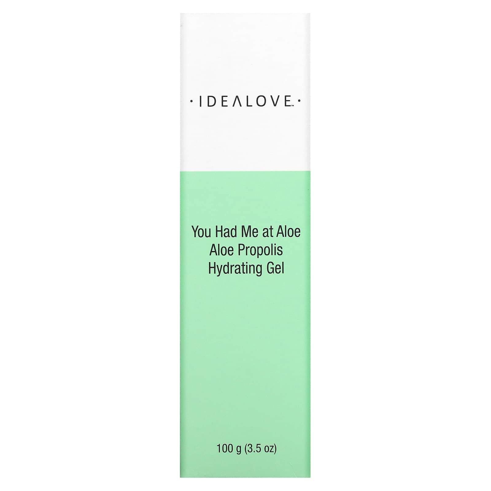 Idealove, You had me at Aloe, увлажняющий гель с алоэ и прополисом, 100 г (3,5 унции)