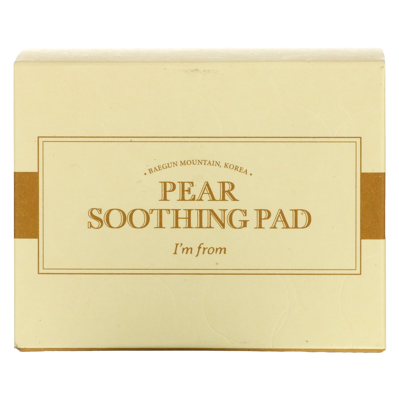 I'm From, Pear Soothing Pad, 60 подушечек, 125 мл (4,22 жидк. Унции)