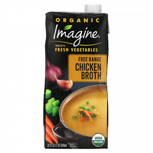Imagine Soups, органический куриный бульон, 946 мл (32 жидк. унции)