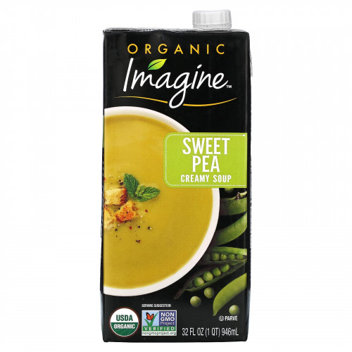 Imagine Soups, органический крем-суп, сладкий горошек, 946 мл (32 жидк. унции)