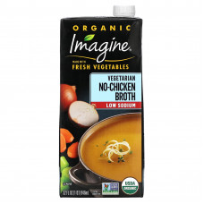 Imagine Soups, органический вегетарианский бульон без курицы, с низким содержанием натрия, 946 мл (32 жидк. унции)