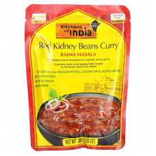Kitchens of India, Rajma Masala, красная фасоль, карри, неострый, 285 г (10 унций)