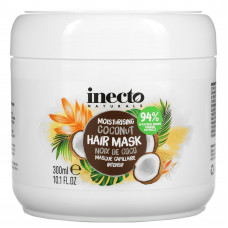 Inecto, Увлажняющая маска для волос с кокосом, 300 мл (10,1 жидк. Унции)