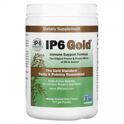 IP-6 International, IP6 Gold, формула для поддержки иммунитета в порошке, манго и маракуйя, 412 г