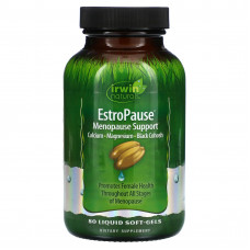 Irwin Naturals, EstroPause, поддержка в период менопаузы, 80 мягких желатиновых капсул с жидкостью