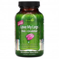 Irwin Naturals, Love My Legs, для здоровья вен и нормального кровообращения, 60 мягких гелевых капсул