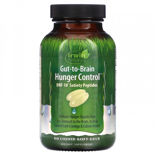 Irwin Naturals, Контроль голода между кишечником и мозгом, 60 мягких таблеток