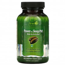 Irwin Naturals, Power to Sleep PM, 60 мягких желатиновых капсул с жидкостью