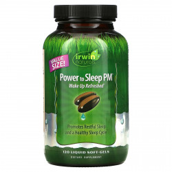 Irwin Naturals, Power to Sleep PM, 120 мягких желатиновых капсул с жидкостью