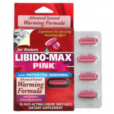 Applied Nutrition, Libido-Max Pink, для женщин, 16 мягких гелевых капсул быстрого действия