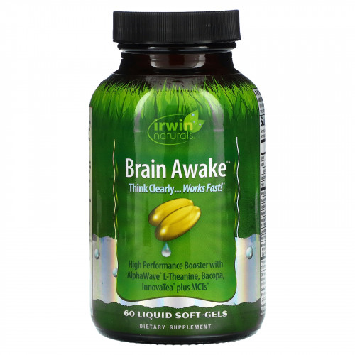 Irwin Naturals, Brain Awake, 60 жидких гелевых капсул