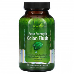 Irwin Naturals, Colon Flush, повышенная сила действия, 60 капсул с жидкостью