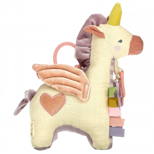 itzy ritzy, Link & Love, Activity Plush with Teether, 0+ Months, Pegs`` 1 Teether