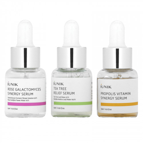 iUNIK, Daily Serum Trial Kit, 3 Piece Set