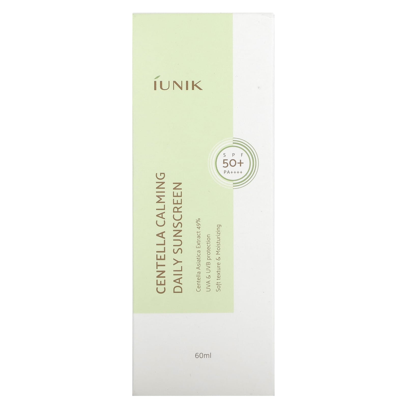 iUNIK, Centella Calming Daily Sunscreen, SPF 50+ PA++++, 60 ml