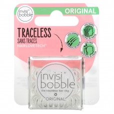 Invisibobble, Original, бесследное кольцо для волос, кристально чистое, 3 шт. В упаковке