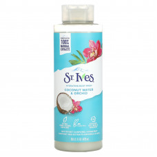 St. Ives, Увлажняющий гель для душа, кокосовая вода и орхидея, 473 мл (16 жидк. Унций)