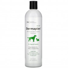 International Veterinary Sciences, Dermaplex, шампунь для поддержки кожи и шерсти, для собак и щенков, свежий аромат, 473 мл (16 жидк. Унций)