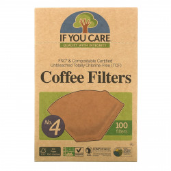 If You Care, Фильтры для кофе, No 4 размер 100 фильтров
