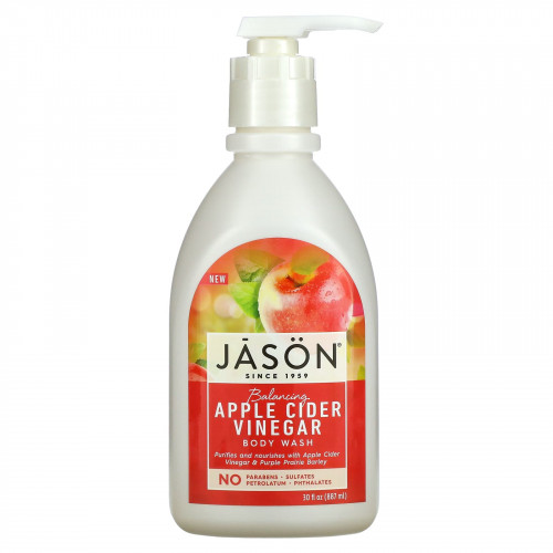 Jason Natural, Балансирующее гель-гель для душа с яблочным уксусом, 887 мл (30 жидк. Унций)
