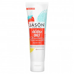 Jason Natural, Только для детей! Зубная паста с клубничным вкусом 119 г (4,2 унции)