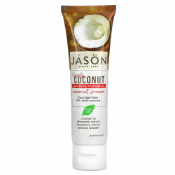 Jason Natural, Simply Coconut, отбеливающая зубная паста, кокосовый крем, 119 г (4,2 унции)