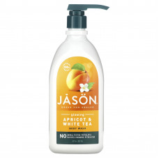 Jason Natural, средство для мытья тела, абрикос и белый чай, 887 мл (30 жидк. унций)