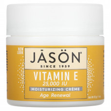 Jason Natural, омолаживающий увлажняющий крем с витамином E, 25 000 МЕ, 113 г (4 унции)