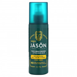 Jason Natural, Для мужчин, увлажняющее средство для лица + бальзам после бритья, цитрус + имбирь, 113 г (4 унции)
