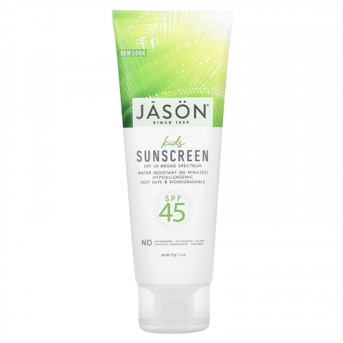 Jason Natural, Sun, Детский солнцезащитный крем, SPF 45, 4 унции (113 г)