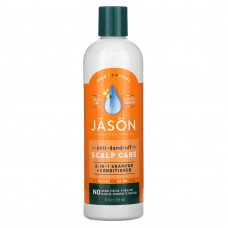 Jason Natural, лечебно-профилактический шампунь и кондиционер «2 в 1» для защиты кожи головы от перхоти, 355 мл (12 жидк. унций)