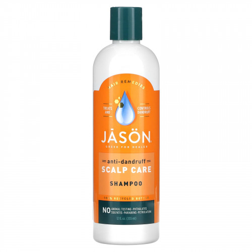 Jason Natural, шампунь для ухода за кожей головы, против перхоти, 355 мл (12 жидк. унций)